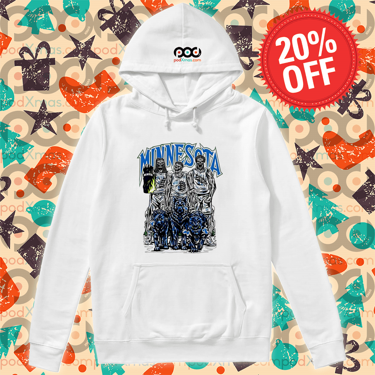 Skeletons Wolves Minnesota Timberwolves Shirt
