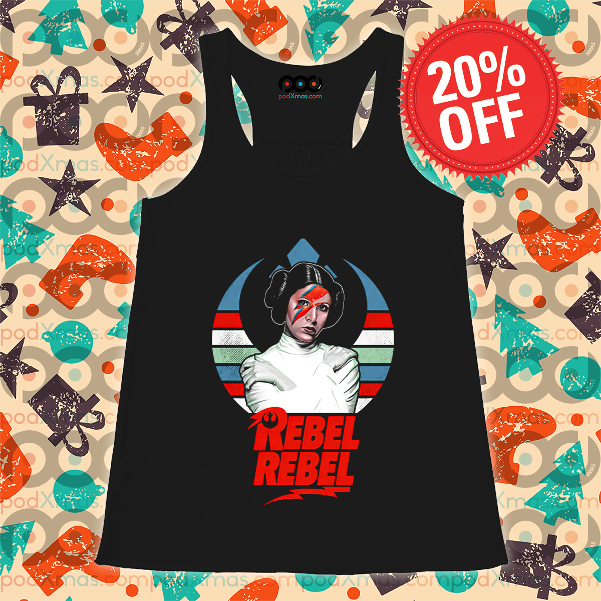 Star Wars Leia Organa Rebel Rebel Retro Shirt