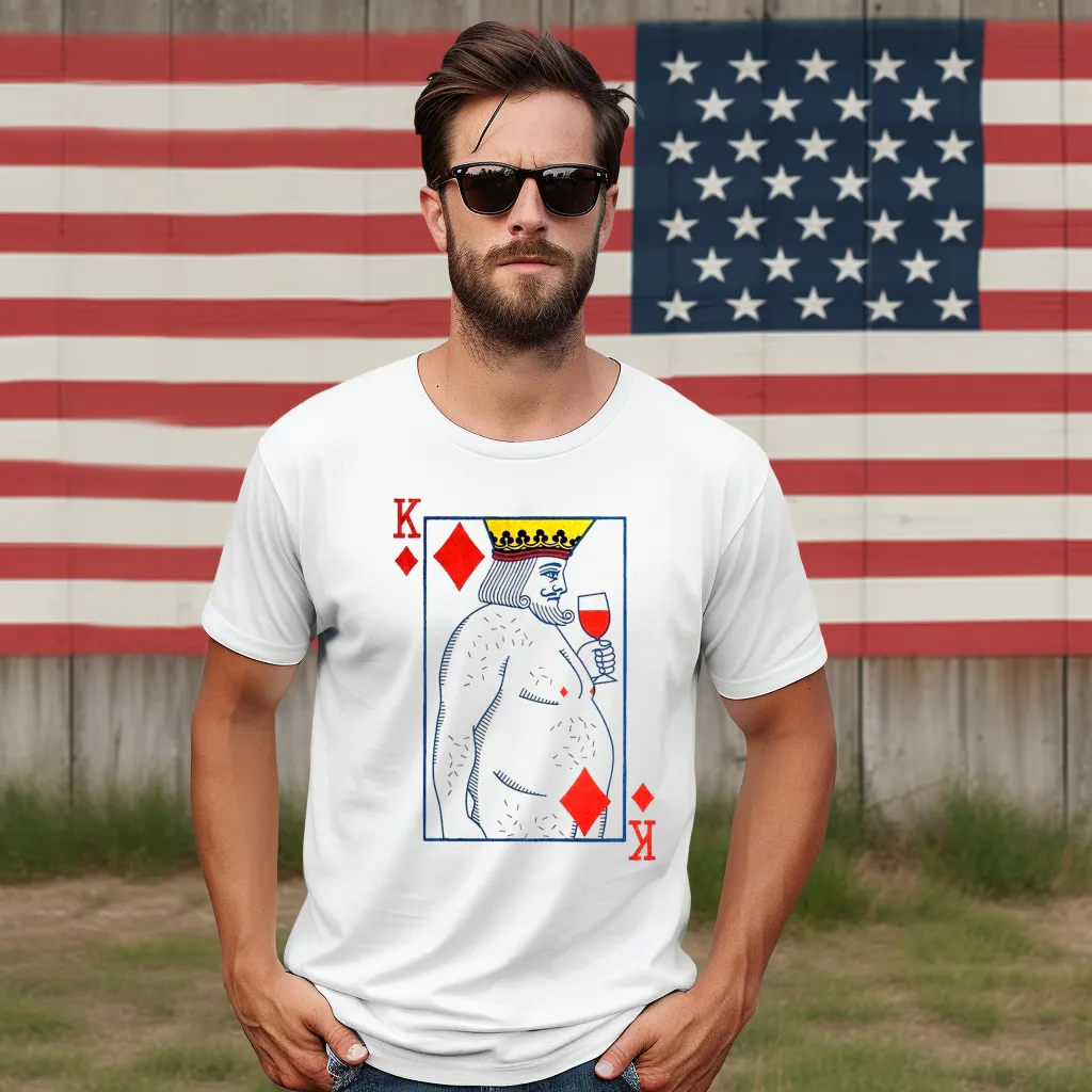 King Card Fat Drink Beer Shirt