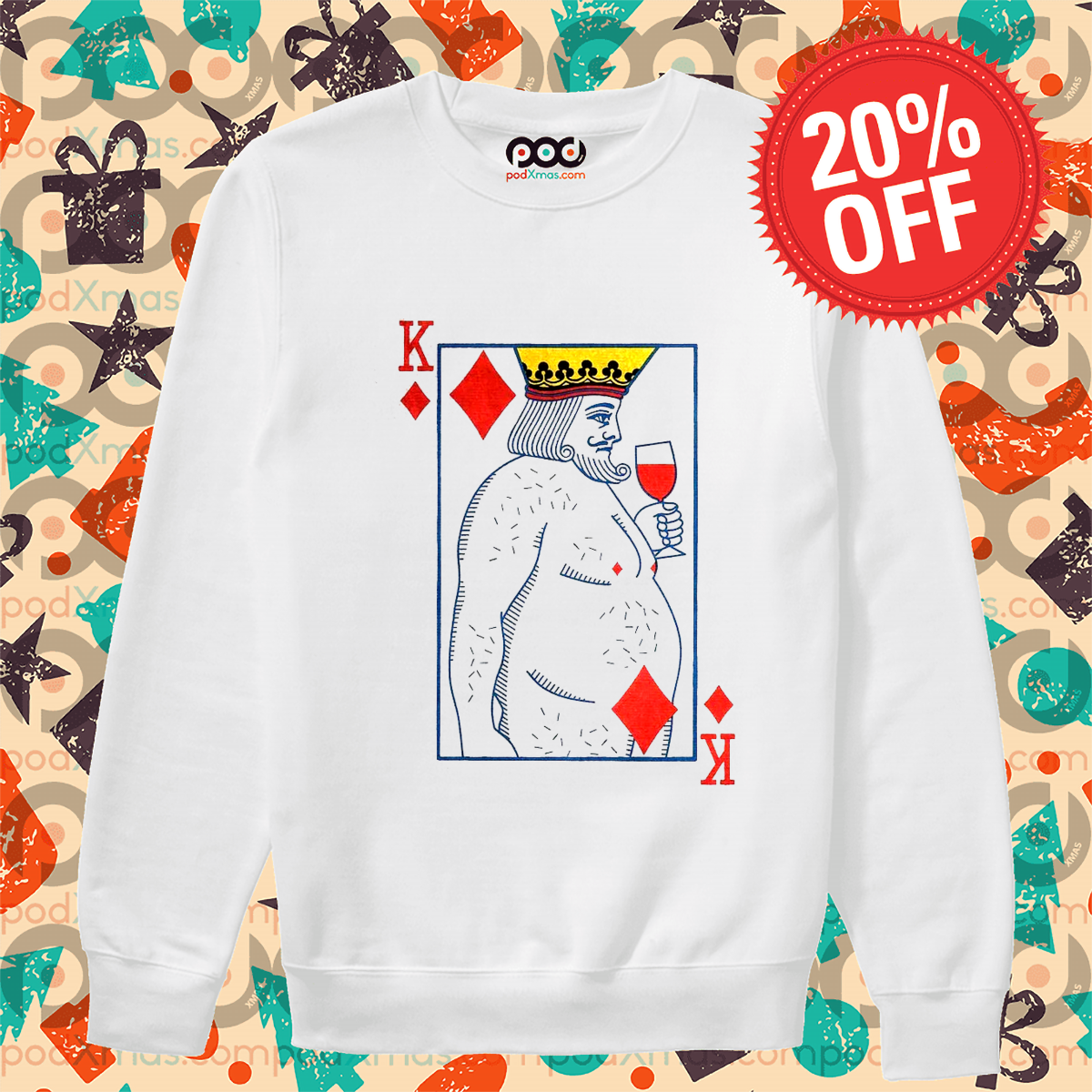 King Card Fat Drink Beer Shirt