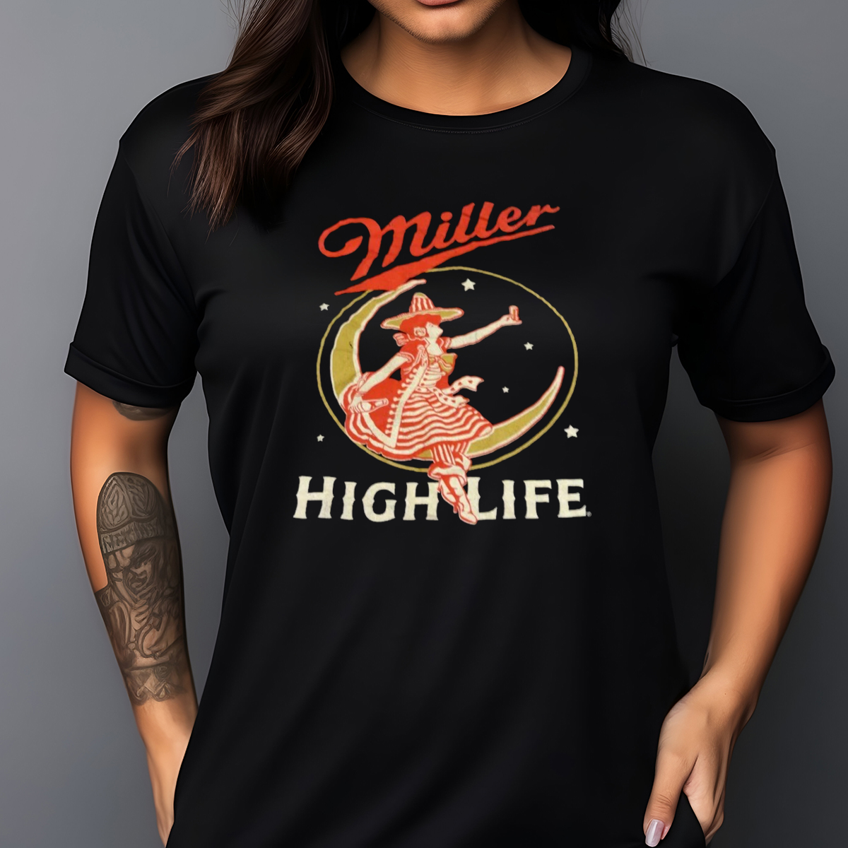 Lady Moon Miller High Life Shirt
