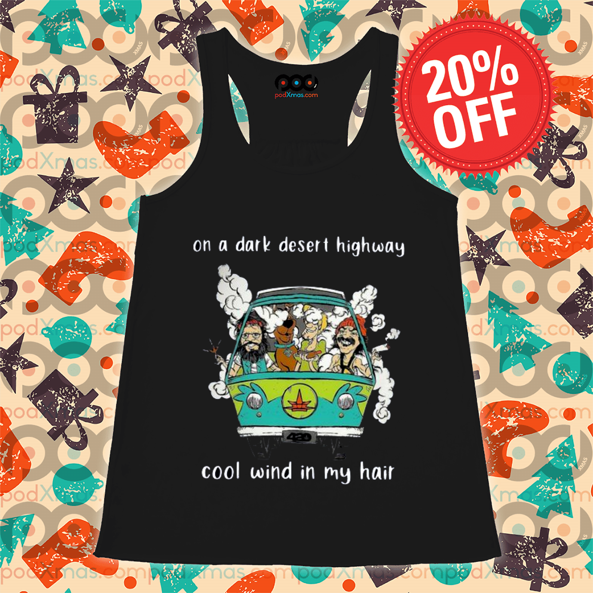 Scooby-Doo Bus On A Dark Desert Highway Cool Wind In My Hair Shirt