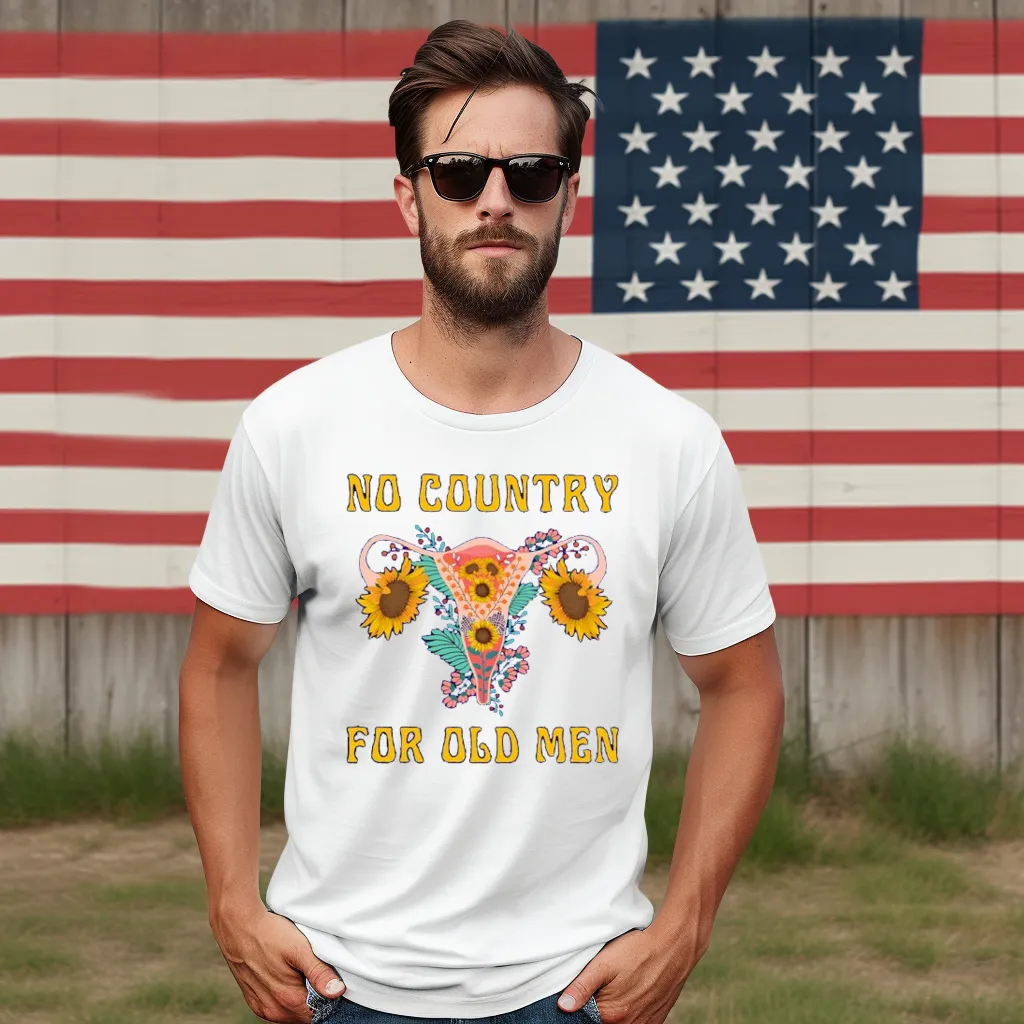 Uterine Cancer Awareness Sunflower No Country For Old Men Shirt