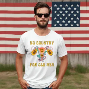 Uterine Cancer Awareness Sunflower No Country For Old Men Shirt