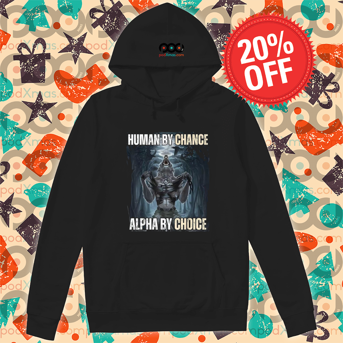 Wolf Ripping Off Shirt Human By Chance Alpha By Choice Vintage Shirt