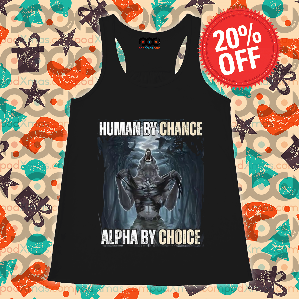 Wolf Ripping Off Shirt Human By Chance Alpha By Choice Vintage Shirt