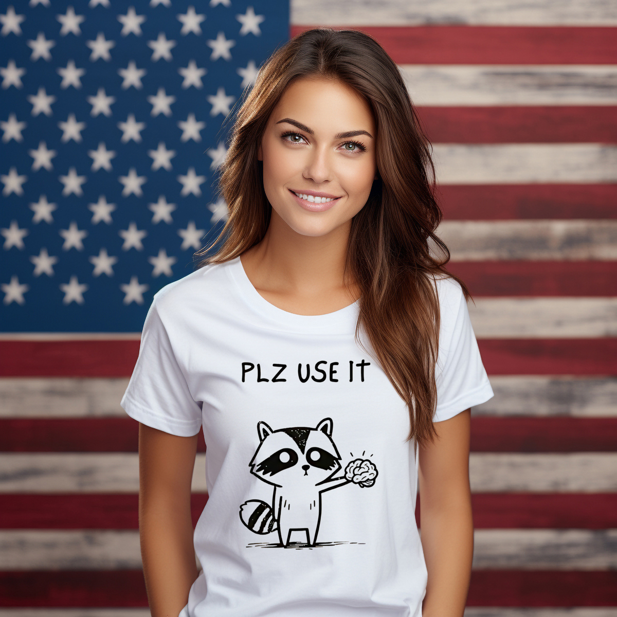 Racoon Brain Plz Use It Shirt