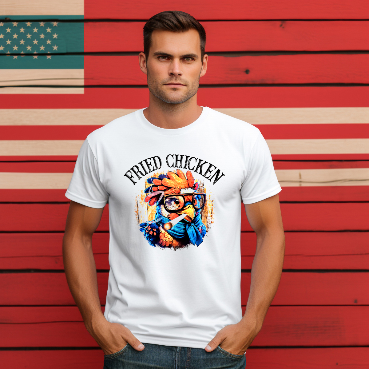 Rooster Smoke Fried Chicken Vintage Shirt