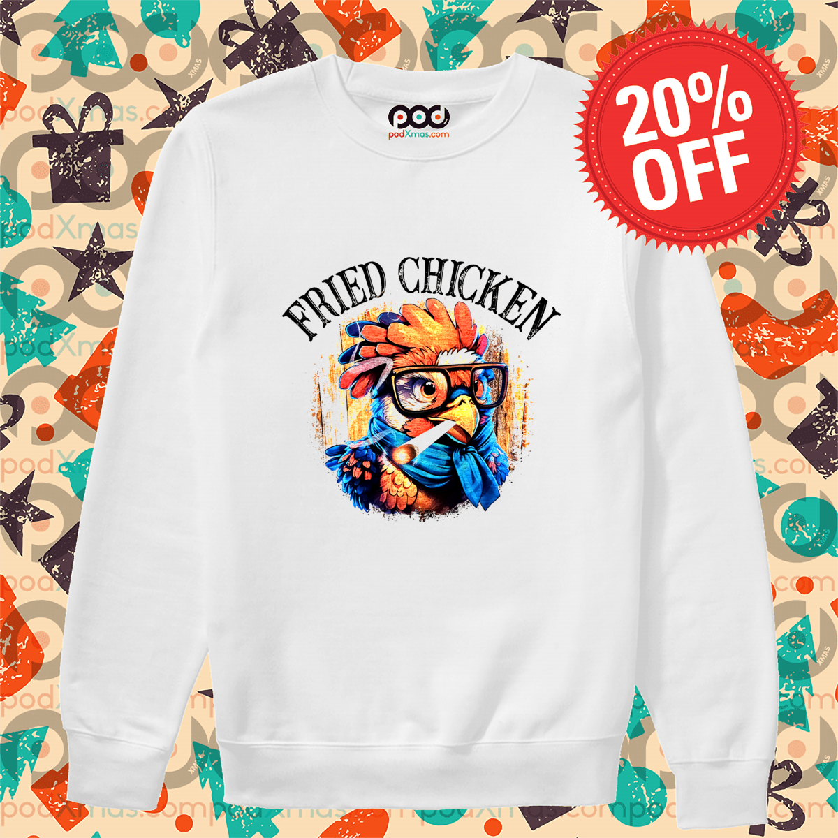 Rooster Smoke Fried Chicken Vintage Shirt