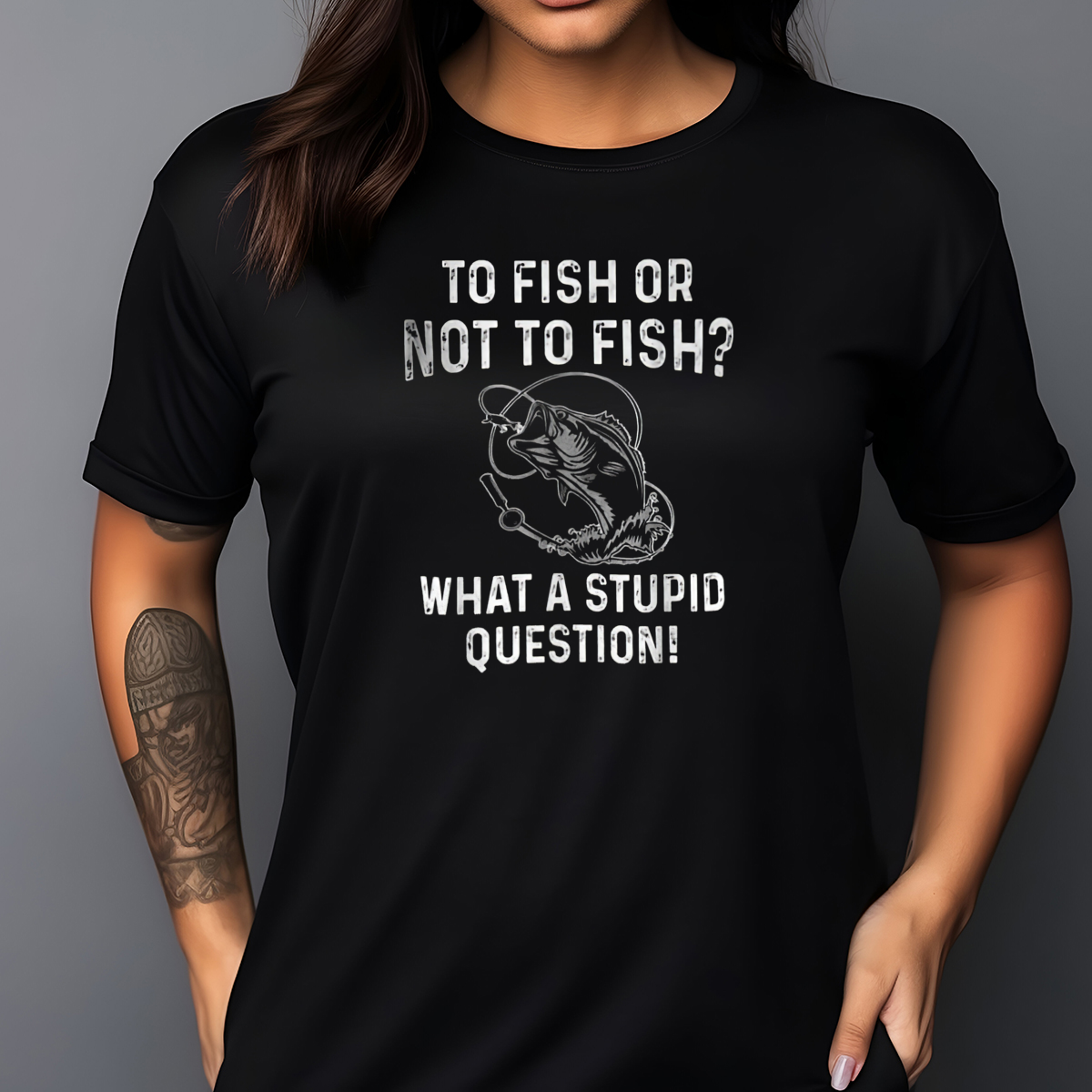 Fishing No Fish Or Not To Fish What A Stupid Question Vintage Shirt