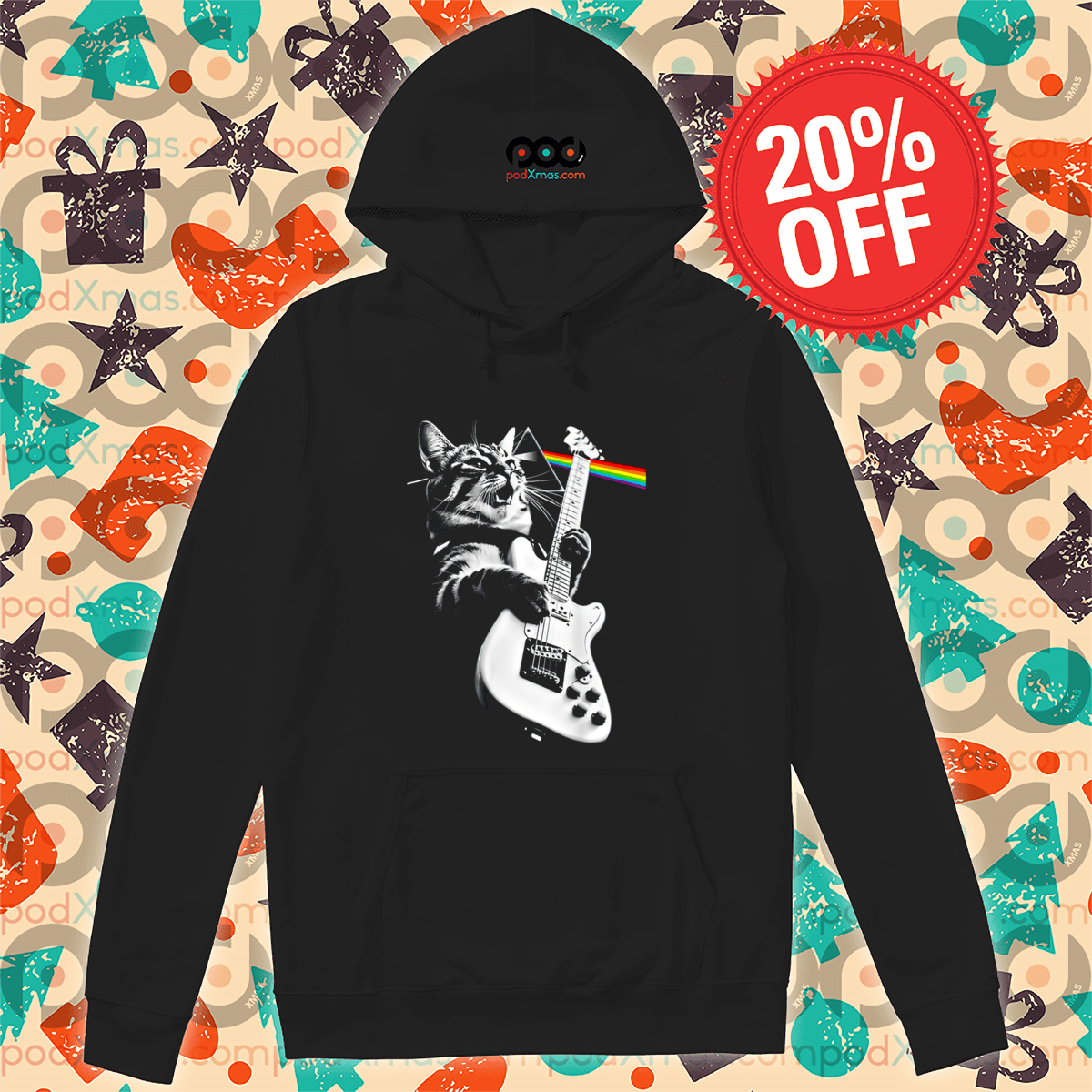 Cat Play Guitar Pink Floyd 2024 Shirt