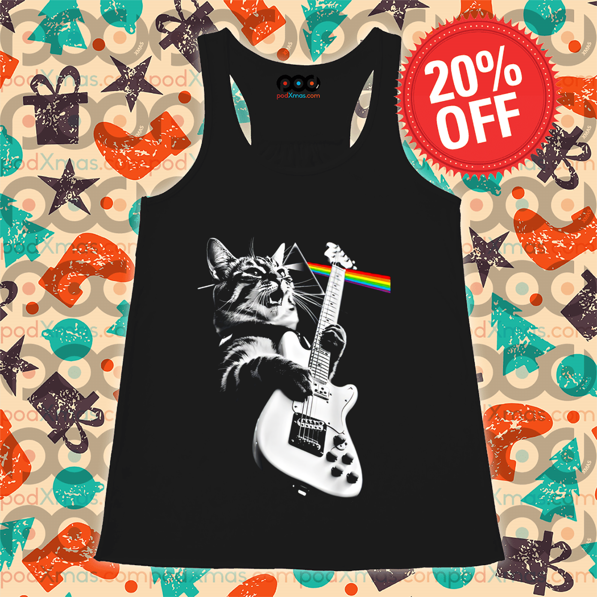 Cat Play Guitar Pink Floyd 2024 Shirt