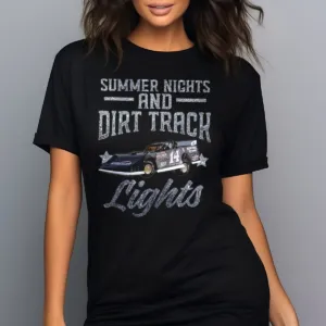 Custom Car Summer Nights And Dirt Track Lights Shirt
