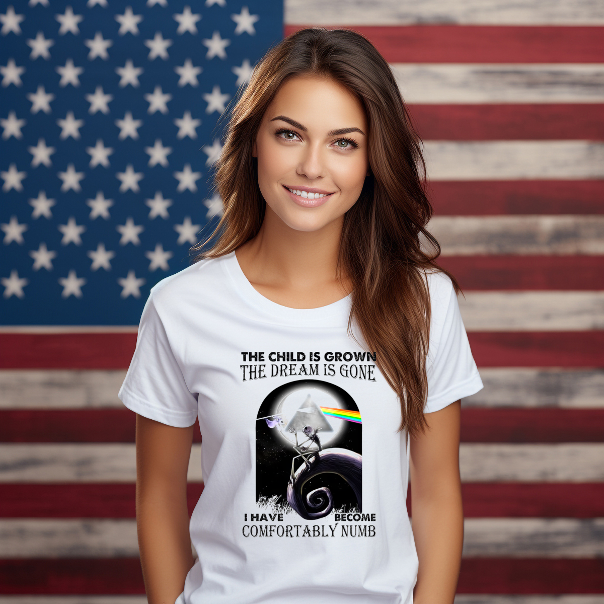 Jack Skellington Pink Floyd The Child Is Grown The Dream Is Gone Shirt