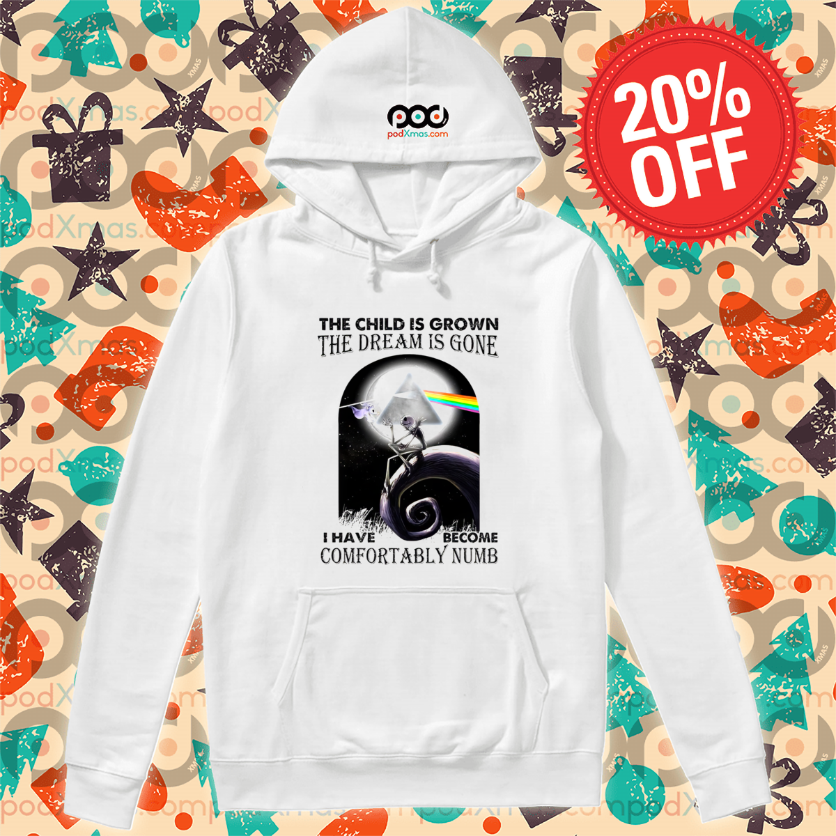 Jack Skellington Pink Floyd The Child Is Grown The Dream Is Gone Shirt