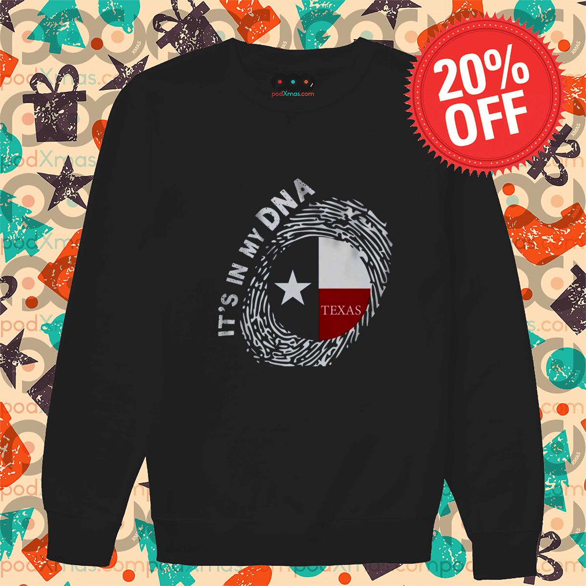 Texas It Is My DNA Fingerprint Shirt