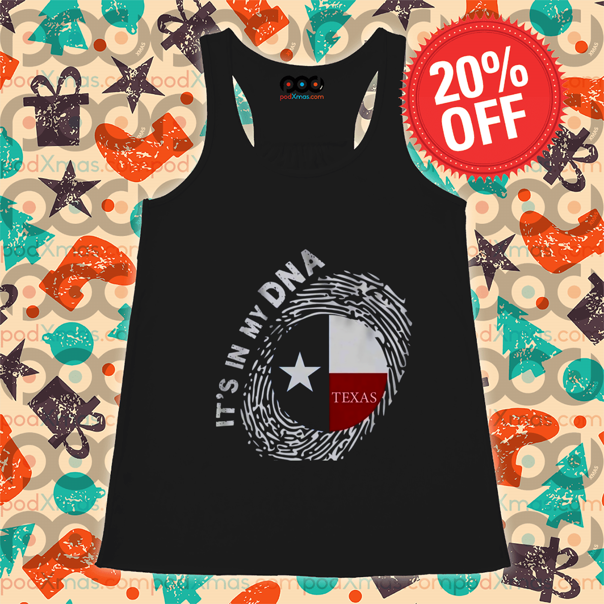 Texas It Is My DNA Fingerprint Shirt