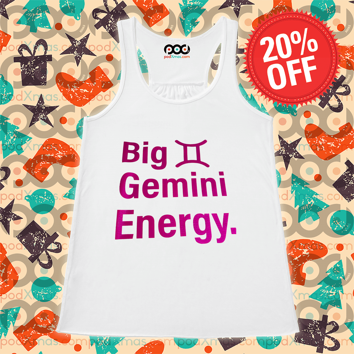 Zodiac Big Gemini Energy 2024 Shirt