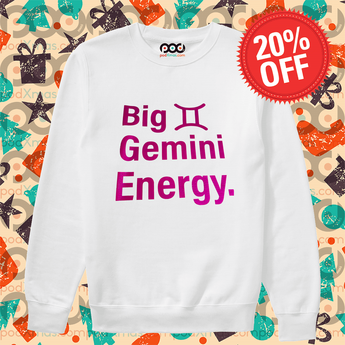 Zodiac Big Gemini Energy 2024 Shirt