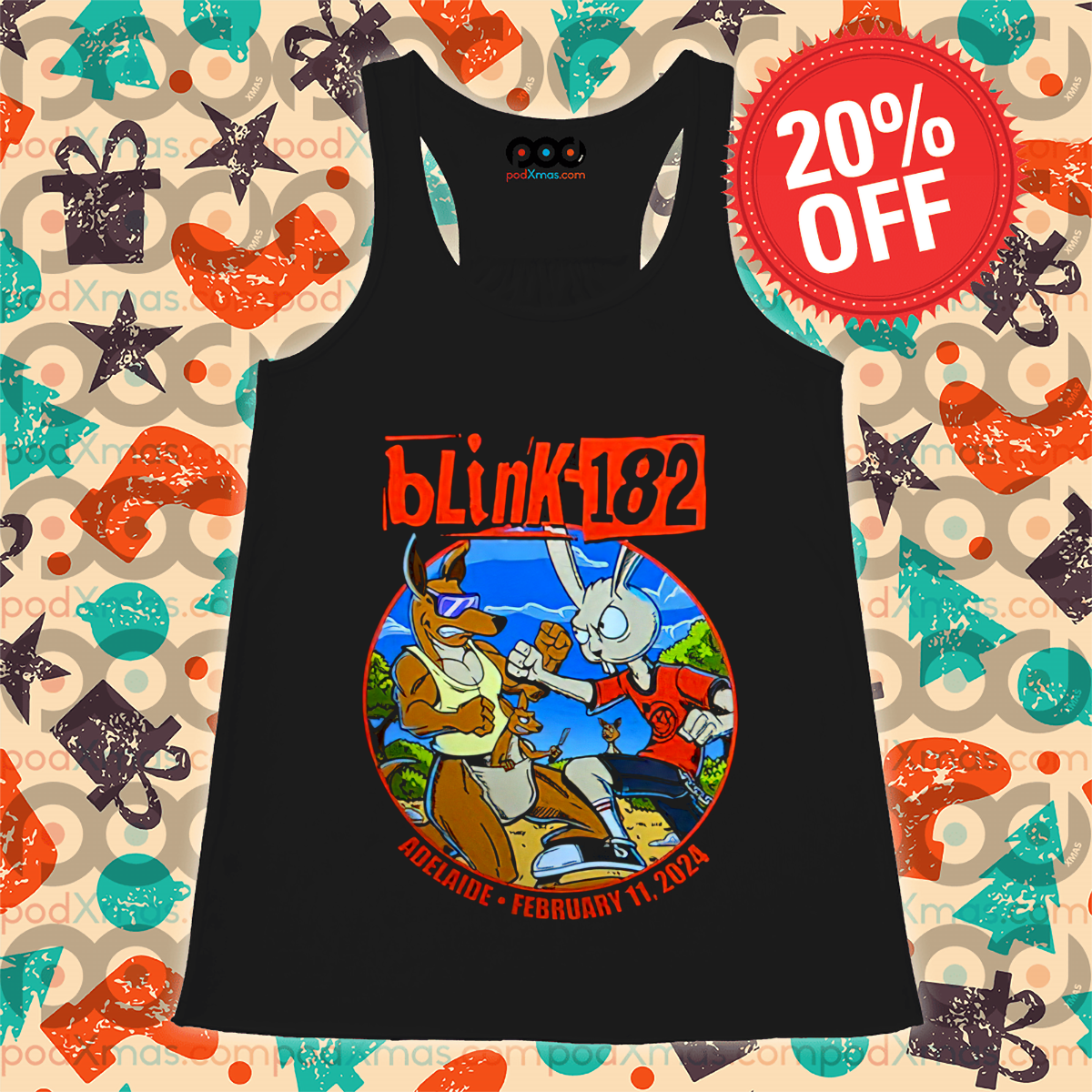 Blink 182 Adelaide February 11 2024 Shirt
