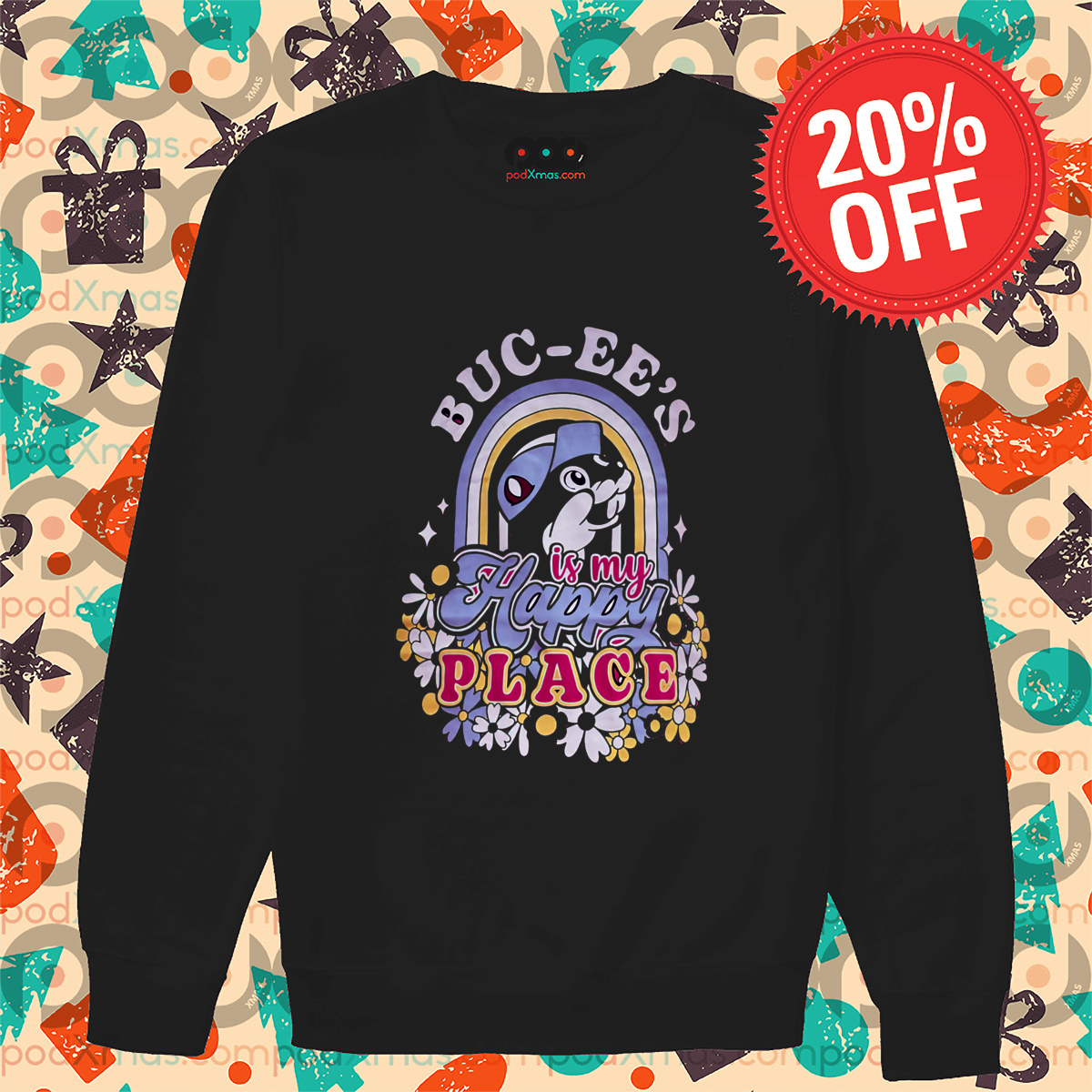 Buc-Ee's Floral Rainbow Is My Happy Place 2024 Shirt