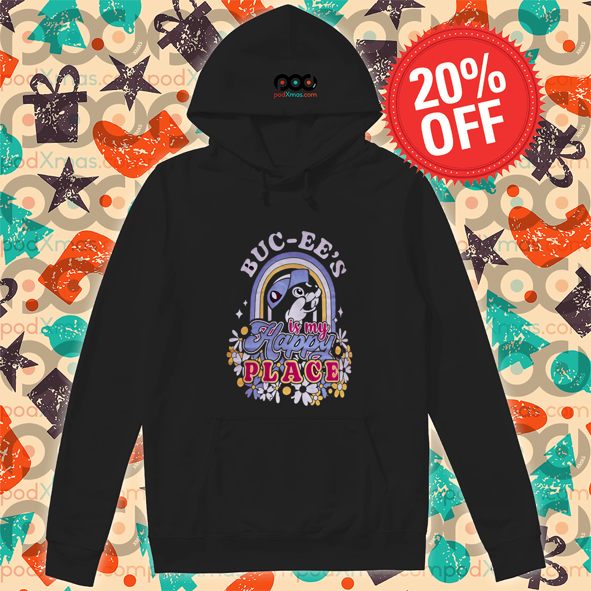Buc-Ee's Floral Rainbow Is My Happy Place 2024 Shirt