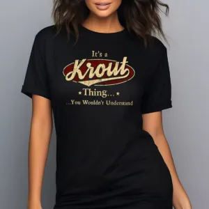 It Is A Krout Thing You Would Not Understand Vintage Shirt