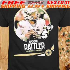 The 150th Pick In The 2024 Nfl Draft The New Orleans Saints Select Spencer Rattler Shirt