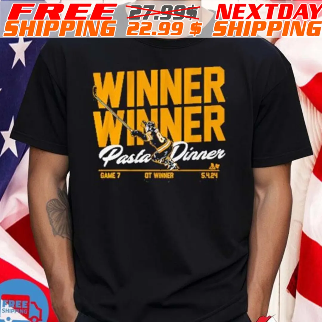 David Pastrnak Winner Winner Pasta Dinner Shirt
