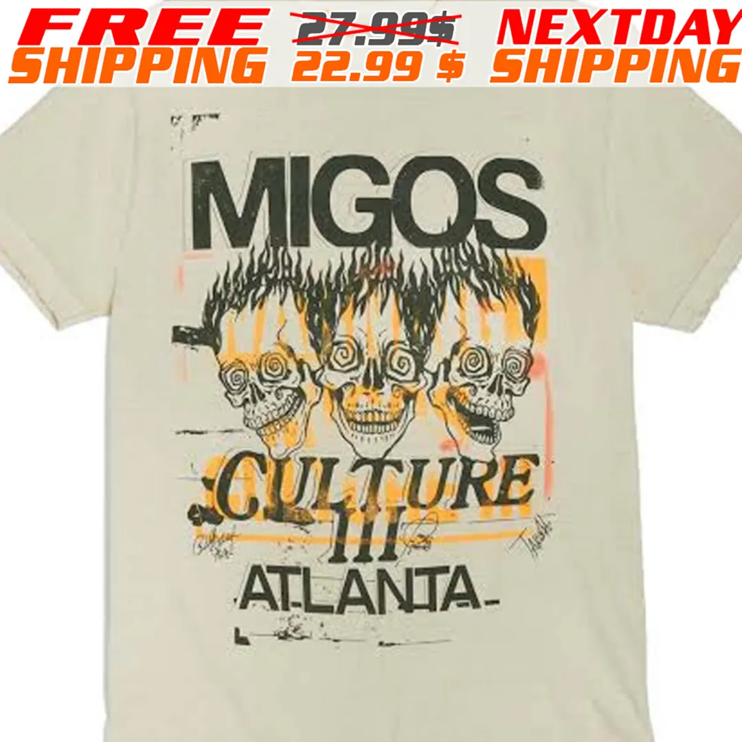 Migos x Gallery Dept. For Culture III Three Skulls Shirt