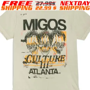 Migos x Gallery Dept. For Culture III Three Skulls Shirt