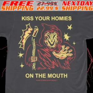 Wizard Of Barge Kiss Your Homies Vintage Shirt