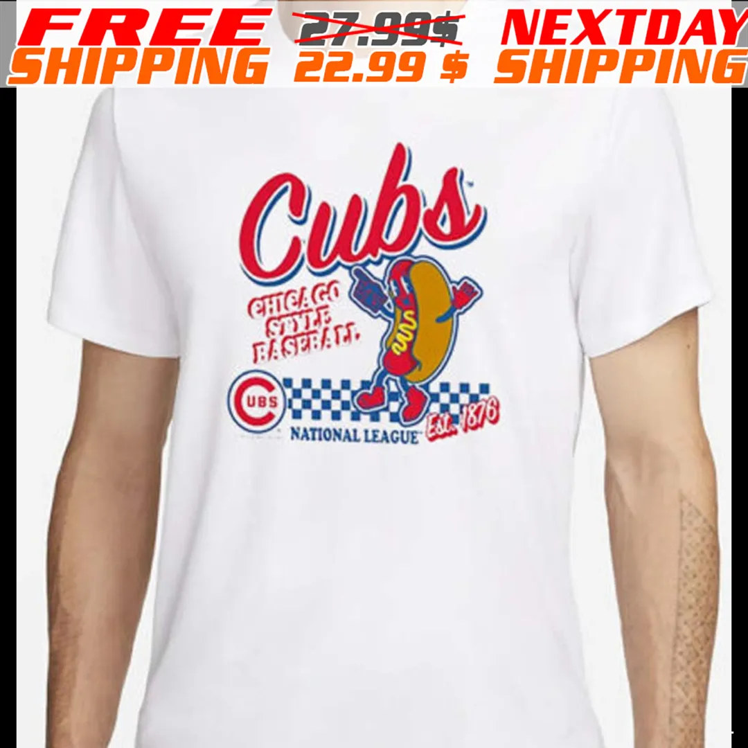 Chicago Cubs Mitchell And Ness Cooperstown Collection Food Concessions Shirt