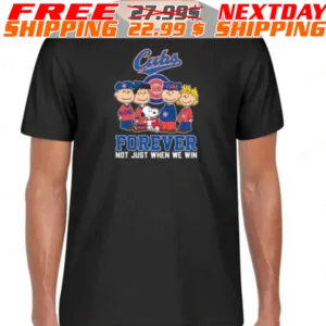 Cubs Snoopy Friends Forever Not Just When We Win Shirt
