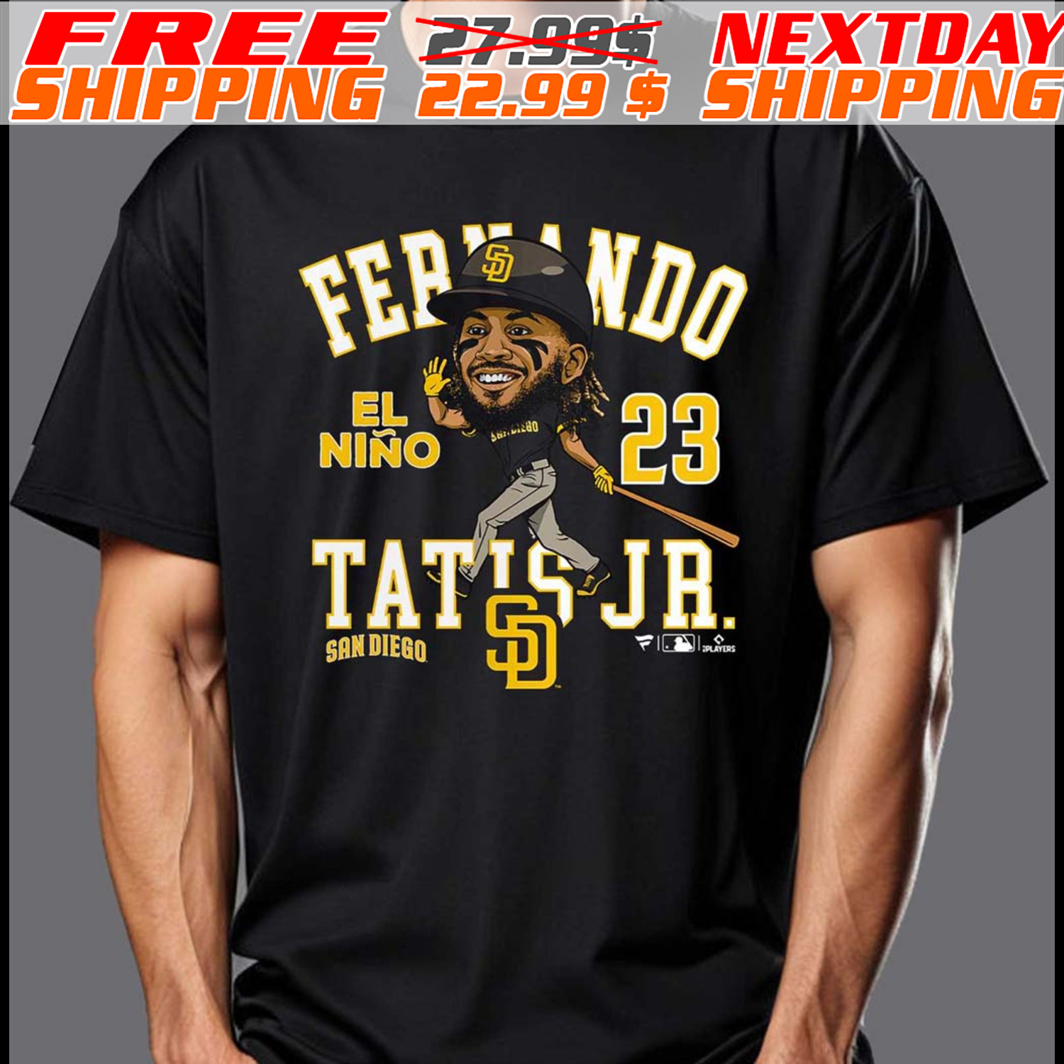 Fernando Tatis Jr San Diego Padres Fanatics Branded Hometown Caricature Shirt Fernando Tatis Jr San Diego Padres Fanatics Branded Hometown Caricature Shirt