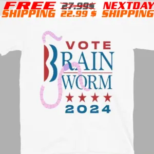 Vote Brain Worm 2024 Shirt