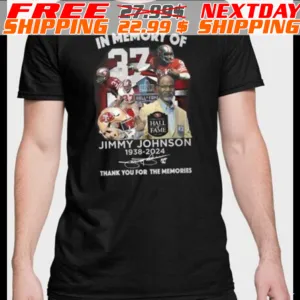 In Memory Of Jimmy Johnson 1938 2024 Thank You For The Memories Shirt