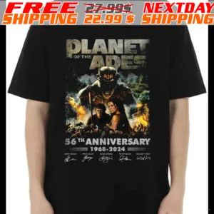 Kingdom Of The Planet Of The Apes 56th Anniversary 1968 2024 Thank You For The Memories Shirt