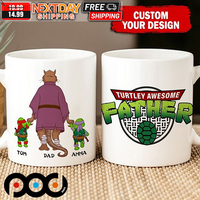 Personalized Turtley Awesome Father Mug