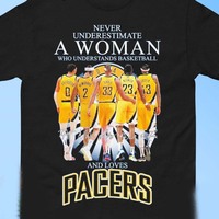 Indiana Pacers Never Underestimate A Women Who Understands Basketball Shirt