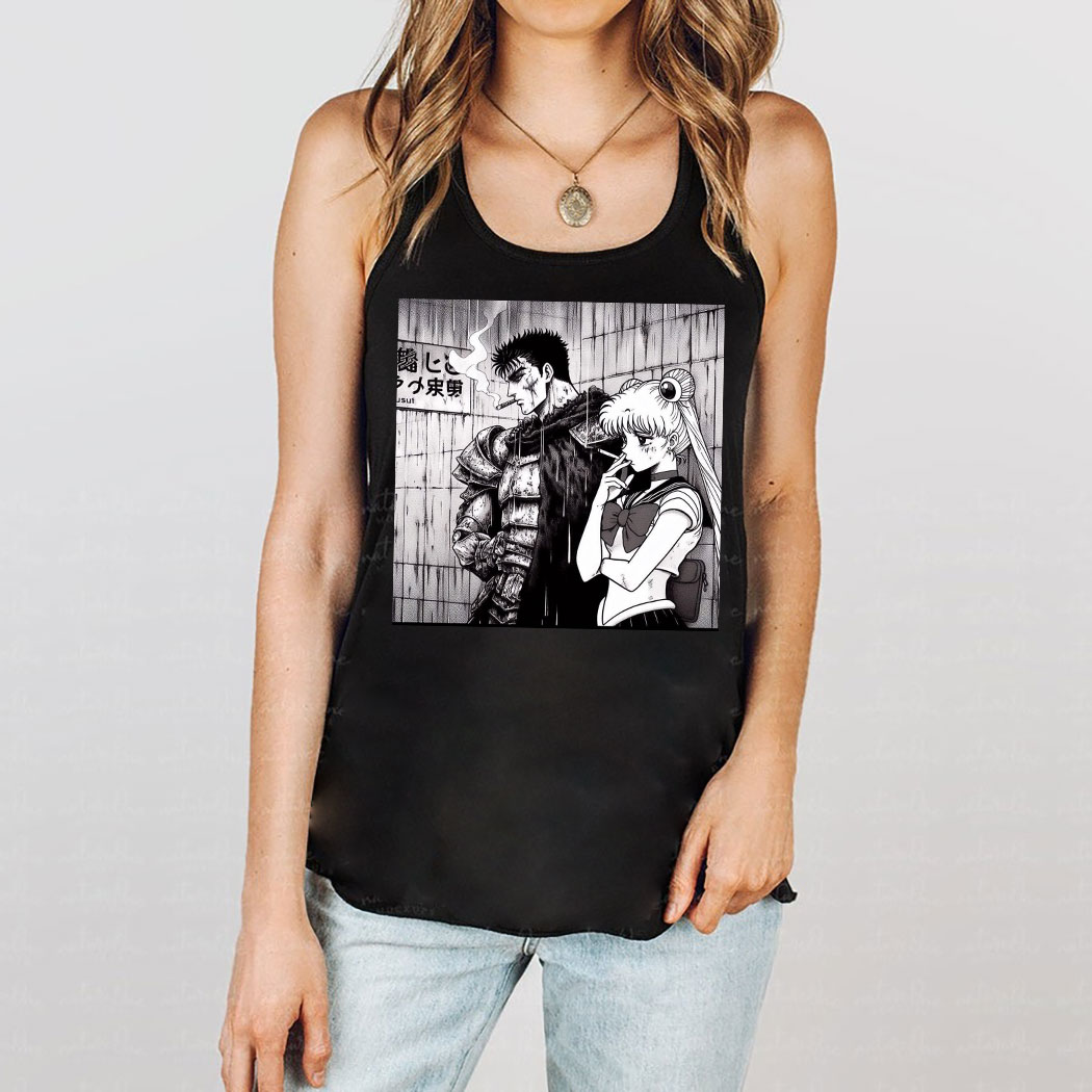 Sailor Moon Smoking Berserk Shirt