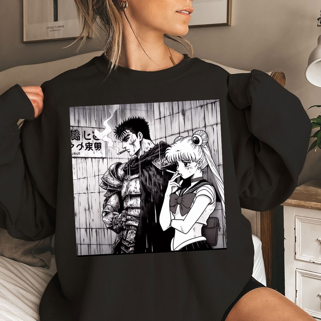 Sailor Moon Smoking Berserk Shirt