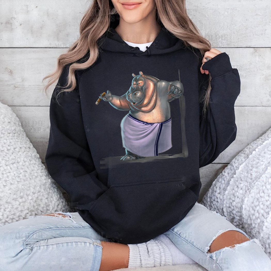 Hippo Smoking Take A Shower Fun Shirt