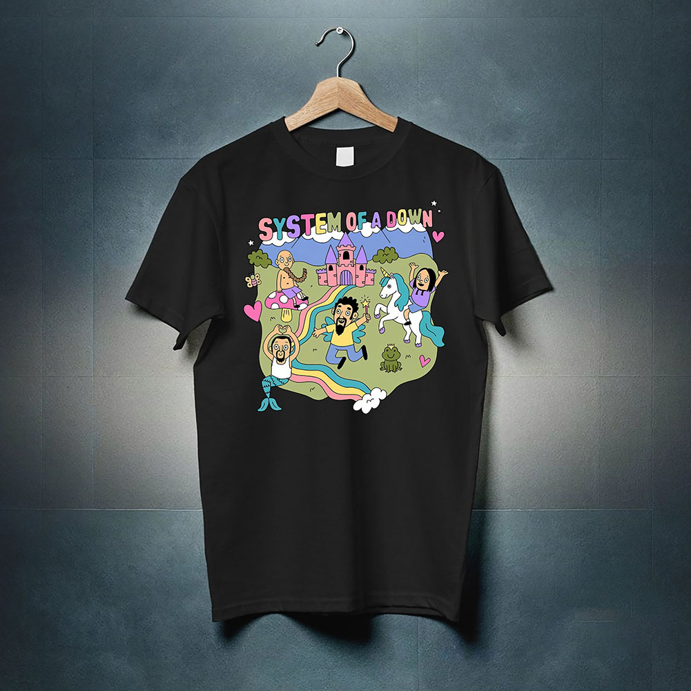 Unicorn System Of A Down Cartoon shirt