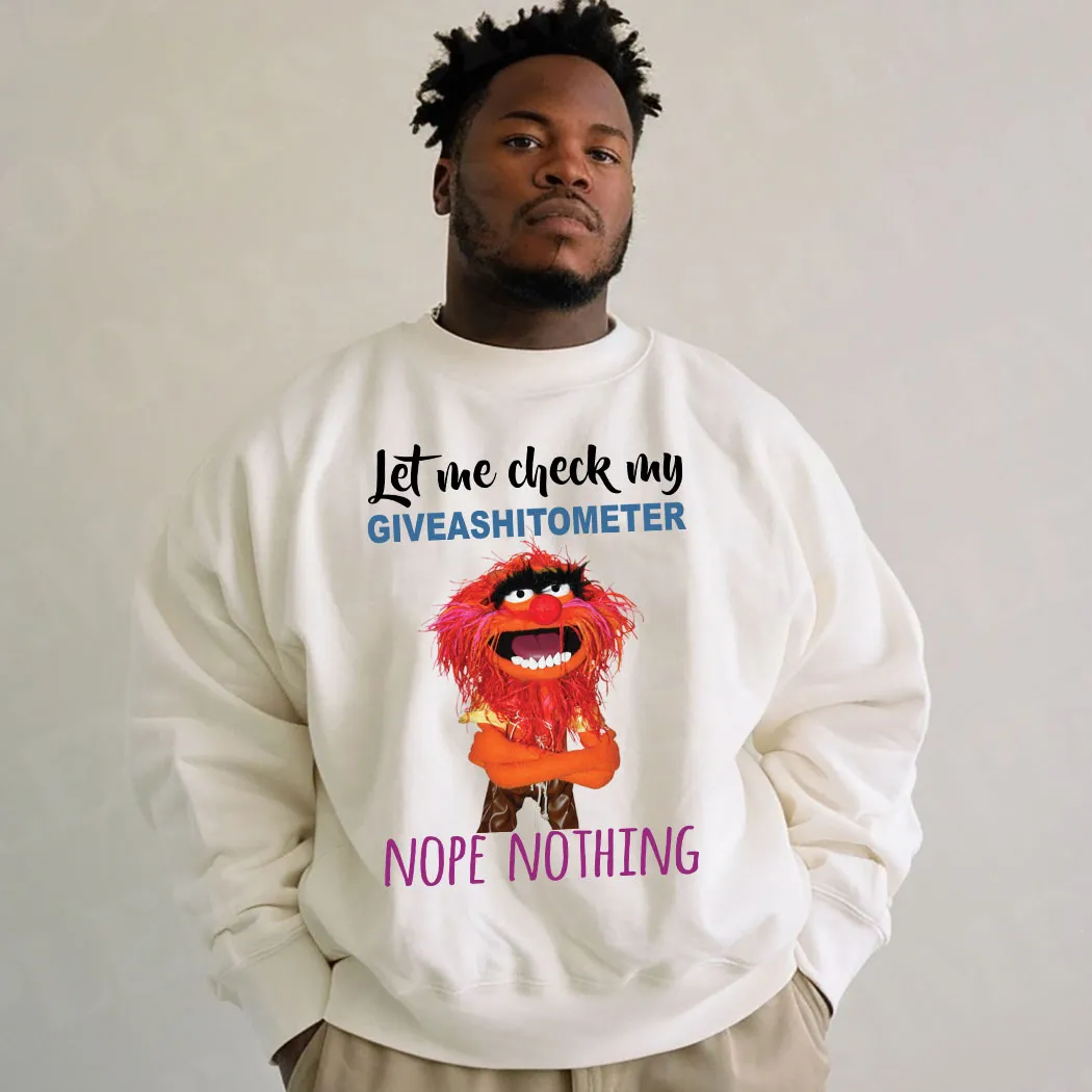 Animal Muppet Let Me Check My Giveashitometer Nope Nothing Shirt