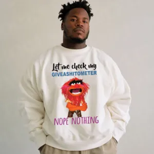 Animal Muppet Let Me Check My Giveashitometer Nope Nothing Shirt