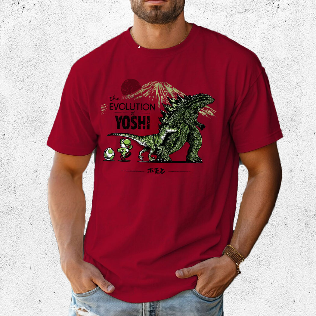 Godzilla The Evolution Of Yoshi Shirt