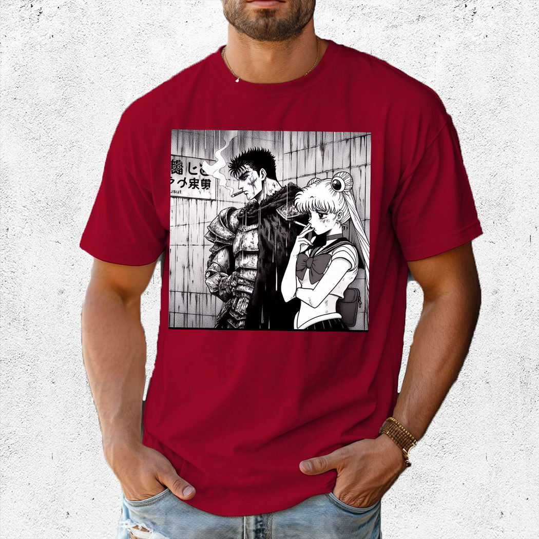 Sailor Moon Smoking Berserk Shirt