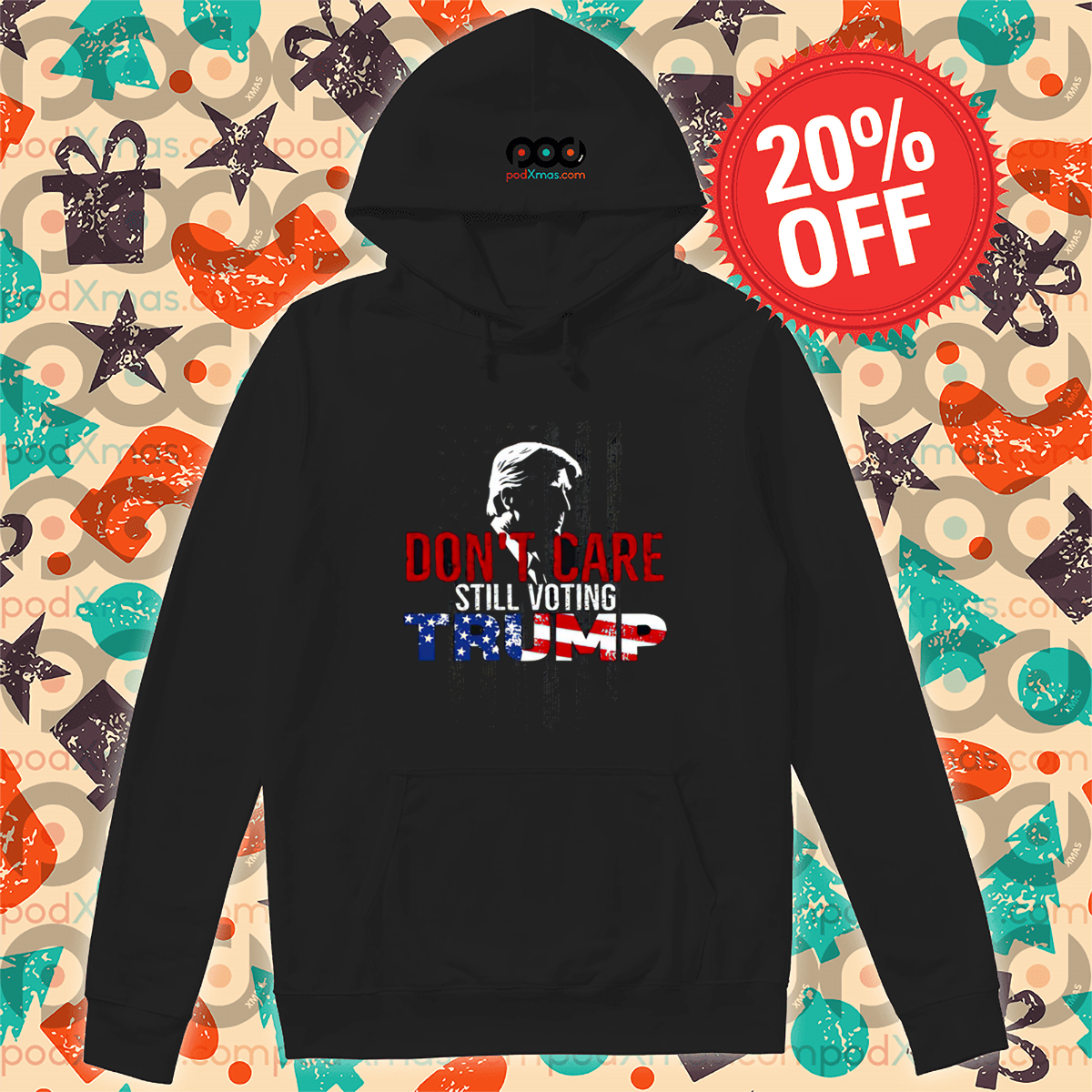 Don't Care Still Voting Trump American Flag 2024 Shirt