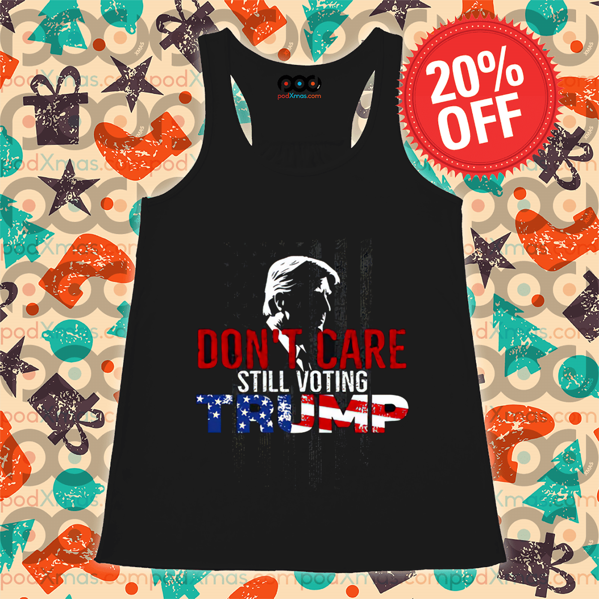 Don't Care Still Voting Trump American Flag 2024 Shirt